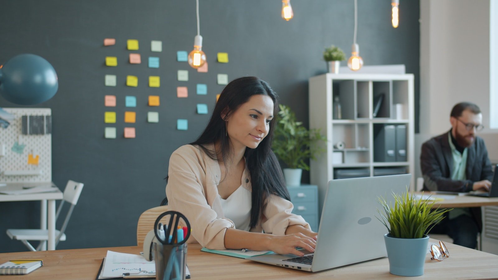 Vitaly Gariev. Photo by Vitaly Gariev on Unsplash. Source: https://unsplash.com/photos/woman-working-on-laptop-in-modern-office-space-XWBULKvaLZ4 (Unsplash License).